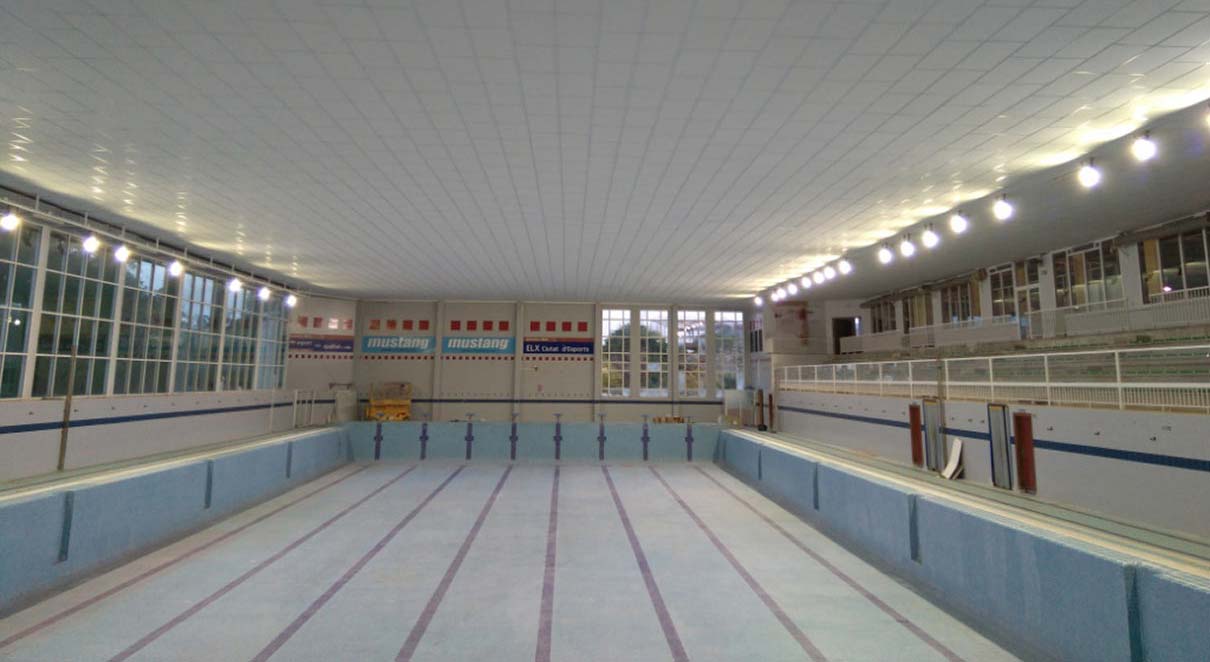 Reparación de la cubierta de la piscina del pabellón Esperanza Lag